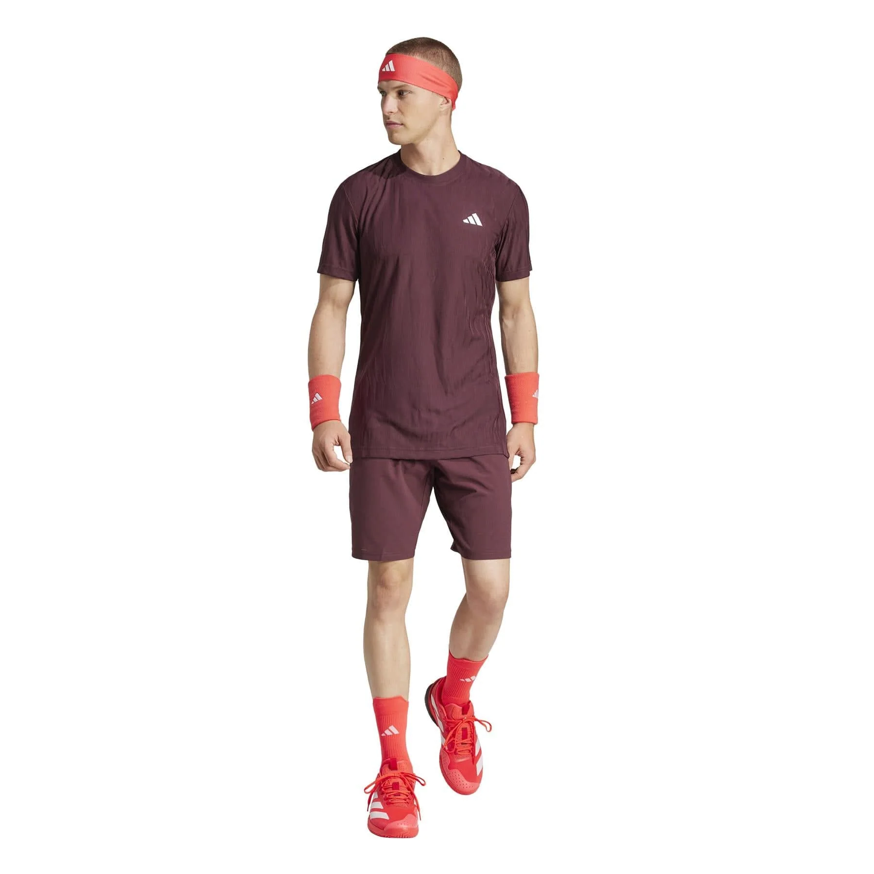 ADIDAS Ergo Mens Padel Shorts - Ruby - Image 6