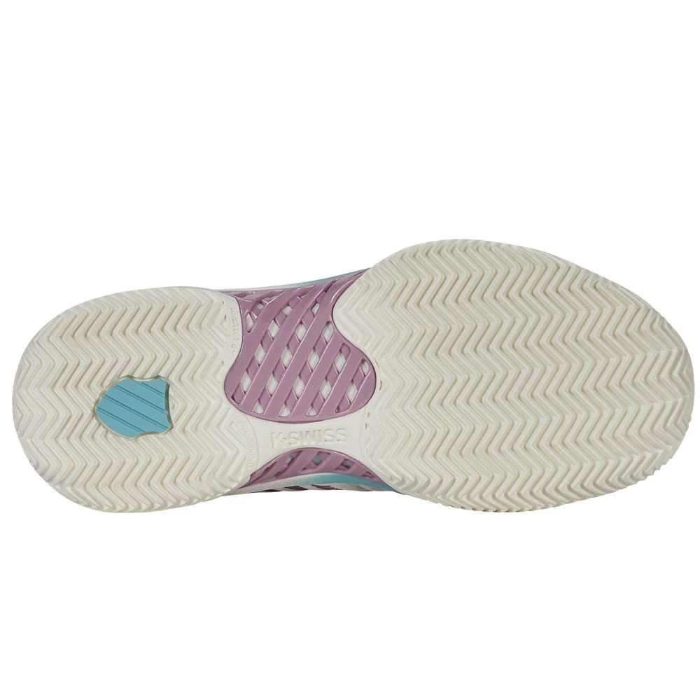K-Swiss Express Light 3 Womens Padel Shoes - White / Pink / Turquoise - Image 4