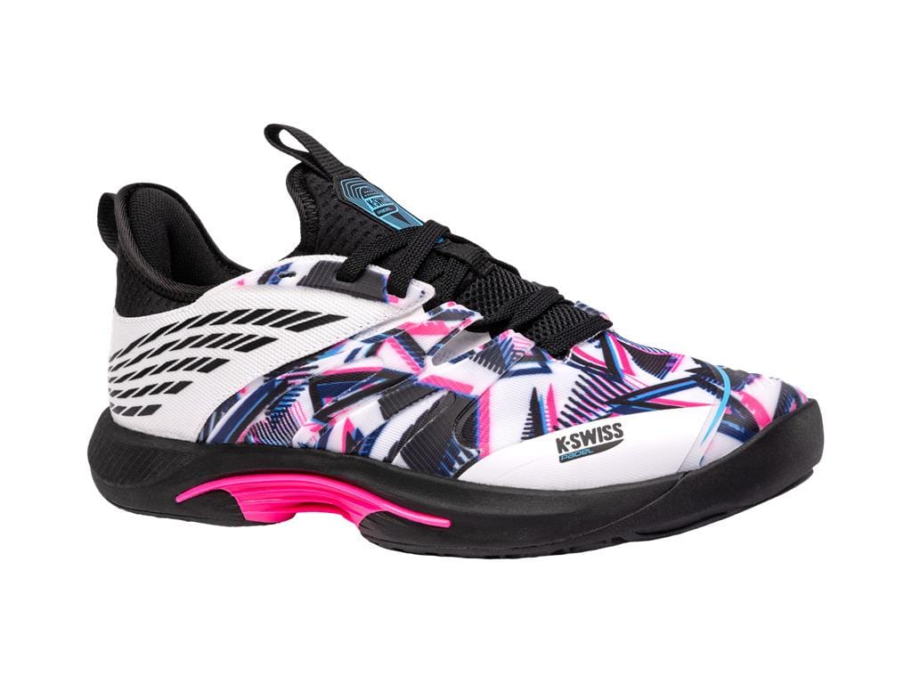 K-Swiss Speedtrac Padel Shoes - White / Black / Neon Pink - Image 3