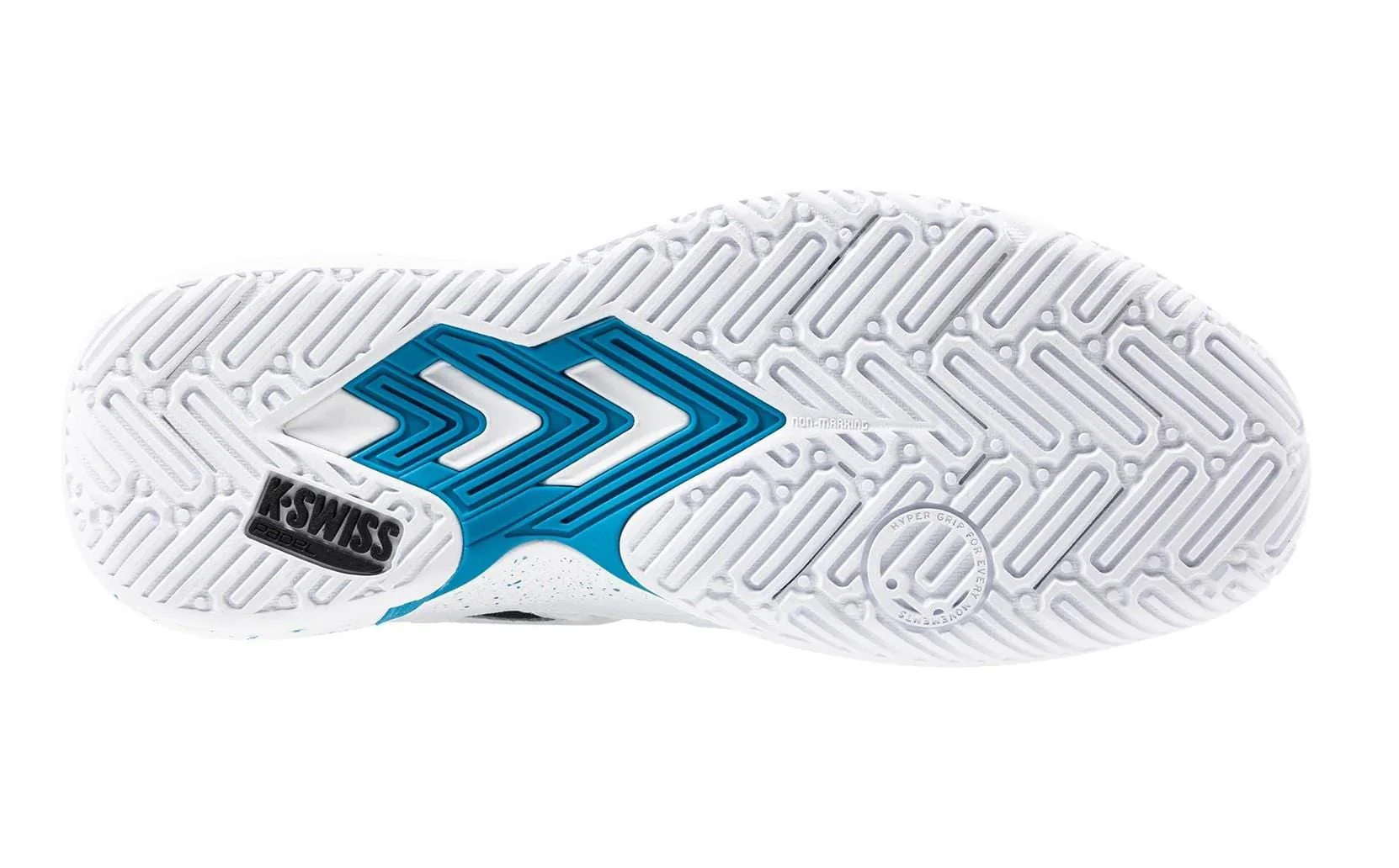 K-Swiss Tura Team Mens Padel Shoes - White / Black / Blue Moon - Image 3