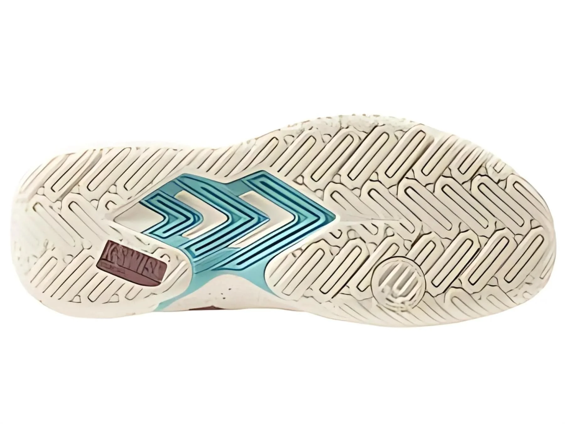 K-Swiss Tura Team Womens Padel Shoes - White / Pink / Turquoise - Image 3