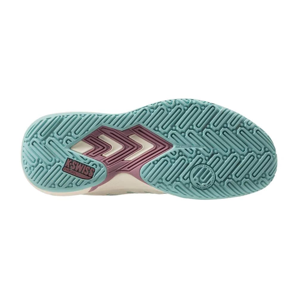 K-Swiss Ultra Court Womens Padel Shoes - White / Pink / Turquoise - Image 3