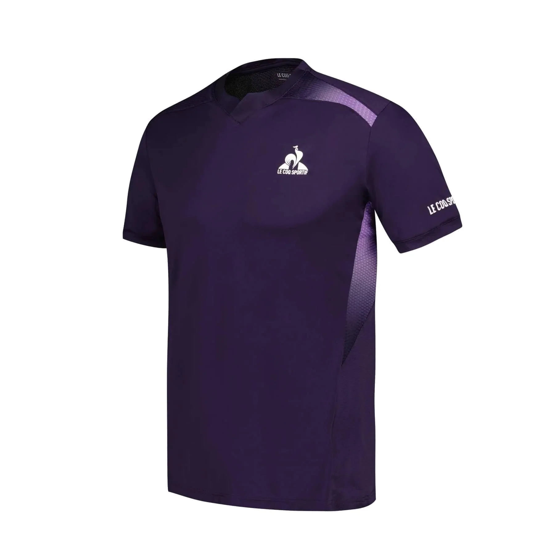 Le Coq Sportif Pro Mens Padel T-Shirt - Deep Purple - Image 3