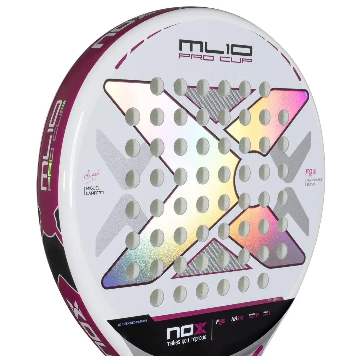 NOX ML10 Pro Cup Silver By Miguel Lamperti 2025 Padel Racket - Image 6